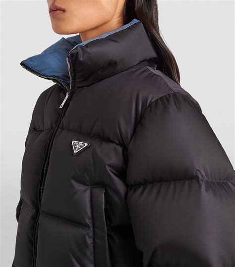 prada puffer jacket 2021|black prada puffer jacket cropped.